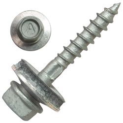 Screw Products Vega No. 9 Ga. X 1-3/16 in. L Hex Drive Hex Washer Head Coarse Washer Roofing Screws