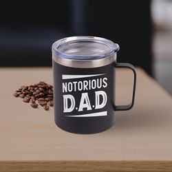 P Graham Dunn 12 oz Black Notorious D.A.D Tumbler with Lid