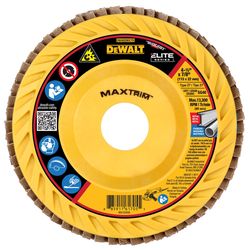 DEWALT MaxTrim 4-1/2 in. D X 7/8 in. Ceramic Trim Flap Disc 40 Grit 1 pc