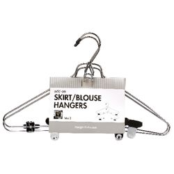 Whitmor 10 in. H X 1 in. W X 15 in. L Steel Silver Skirt/Blouse Hanger 2 pk