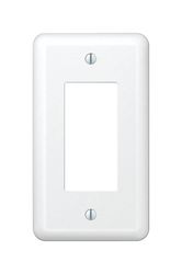 Amerelle Devon White 1 gang Stamped Steel Decorator Wall Plate 1 pk
