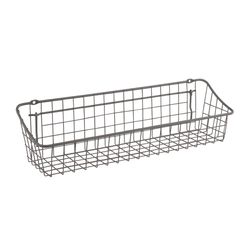 Spectrum 4.5 in. L X 16.3 in. W X 4.3 in. H Gray Wire Basket