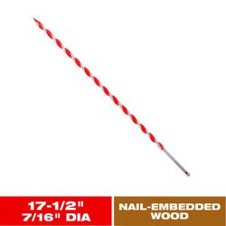 Diablo Dura-Tip 7/16 in. D X 17.5 in. L Auger Bit High Speed Steel 1 pc