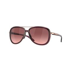 Oakley Split Time Sunglasses Women's Crystal Raspberry Frame Black Gradient Lens