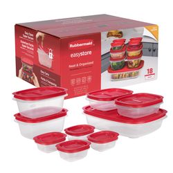 Rubbermaid Easy Store Clear Food Storage Container Set 18 pk