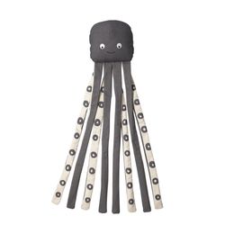 Pet Shop by Fringe Studio Petshop For Dog Gray/White Canvas Octopus Dog Toy 1 pk