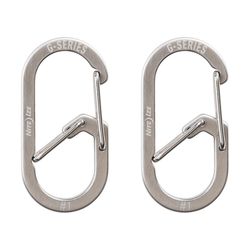Nite Ize G-Series Stainless Steel Silver Dual Chamber Carabiner