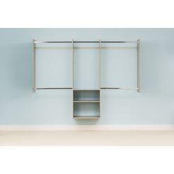 Easy Track 84 in. H X 96 in. W X 14 in. L Wood Laminate Closet Organizer