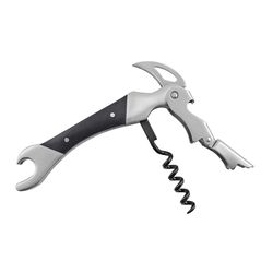 Swissmar Black/Silver Stainless Steel/Wood Corkscrew