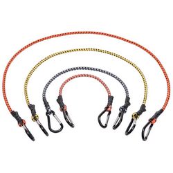 Keeper Assorted Carabiner Style Bungee Cord 18 in. L X 0.315 in. 12 pk