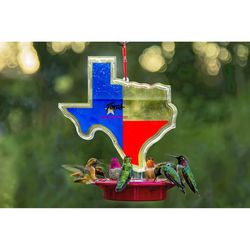 Humdinger Texas Hummingbird 22 oz Plastic Bottle Nectar Bird Feeder 8 ports