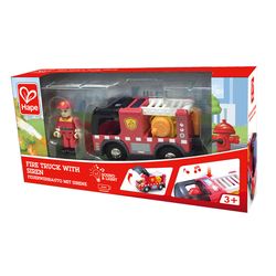 Hape Fire Truck with Siren Multicolored 2 pc
