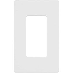 Lutron Claro White 1 gang Plastic Wall Plate 1 pk