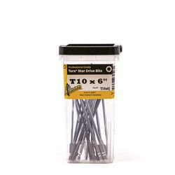 Big Timber Star T10 Head X 6 in. L Torx Insert Bit Steel 20 pc