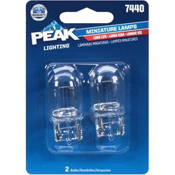 Peak Incandescent Parking/Stop/Tail/Turn Miniature Automotive Bulb 7440
