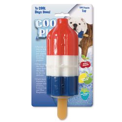 Boss Pet Cool Pup For Dog Multicolored TPR Rocket Pop Dog Toy Large 1 pk