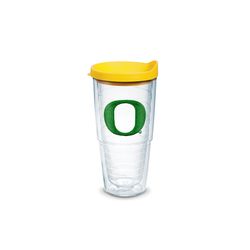 Tervis 24 oz Oregon Ducks Logo Clear/Yellow BPA Free Double Wall Tumbler