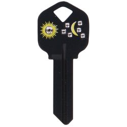 HILLMAN DIVA Sun & Moon House/Office Universal Key Blank Single Black