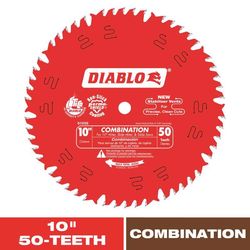 Diablo 10 in. D X 5/8 in. TiCo Hi-Density Carbide Combination Saw Blade 50 teeth 1 pk