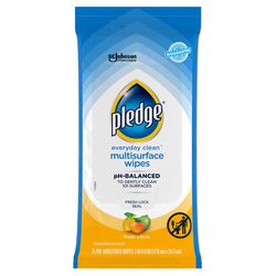 Pledge No Scent Multi-Surface Cleaner Wipes 25 ct