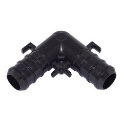 SharkBite 1/2 in. Barb X 1/2 in. D Barb Plastic 90 Degree Elbow