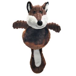 Boss Pet Zanies For Dog Assorted Plush Fox Dog Toy 4 pk