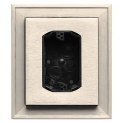 Builders Edge 8 in. H X 7 in. W X 2 in. L Prefinished Sandstone Beige Vinyl Mounting Block