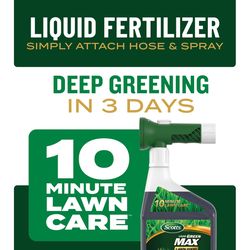 Scotts Liquid Green Max All-Purpose Lawn Fertilizer For Multiple Grass Types 2000 sq ft