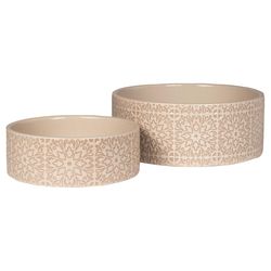 Pet Shop by Fringe Studio Sand Ceramic 1.5 cups Pet Bowl For Dogs