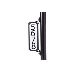 Architectural Mailboxes Black Plastic Manhattan Mailbox Name/Address Kit