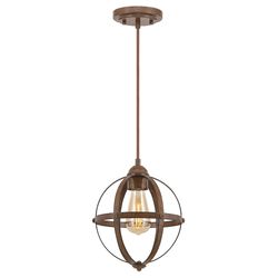 Westinghouse Stella Mira Barnwood Brown 1 lights Mini Pendant Light