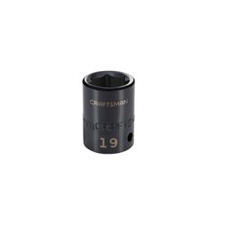 CRAFTSMAN 19 mm X 1/2 in. drive Metric 6 Point Shallow Impact Socket 1 pc
