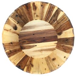 Real World Products 12 in. H X 21 in. W X 21 in. D Wood Traditional Planter Natural