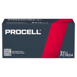 Procell 2.0 9-Volt Alkaline Batteries 12 pk Boxed