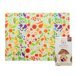 Bee's Wrap 1 each Multi Colored Pattern, Rainbow Food Wrap 1 pk