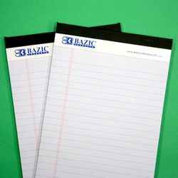 Bazic Products 8 in. W X 5 in. L Junior Perforated Writing Pad 2 pk