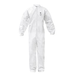GE Unisex Microporous Coveralls White M 1 pk