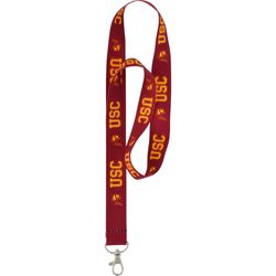 HILLMAN NCAA Polyester Multicolored Coined-Edge Split Lanyard