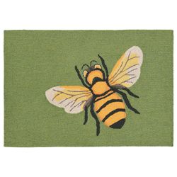 Liora Manne Frontporch 1.67 ft. W X 2.5 ft. L Multi-color Bee Polyester Accent Rug