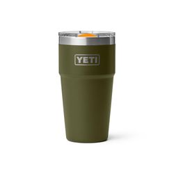YETI Rambler 20 oz King Crab Orange/Olive BPA Free Stackable Tumbler with MagSlider Lid