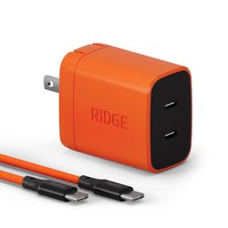 Ridge 2 Port USB C Wall Charger/Cable