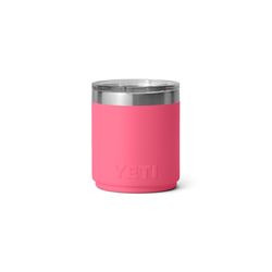 YETI Rambler 10 oz Tropical Pink BPA Free Ceramic Lined Stackable Lowball Tumbler with MagSlider Lid