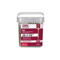 GRK Fasteners No. 8 X 1-1/2 in. L Star Climatek W-Cut Multi-Purpose Screws 1000 pk