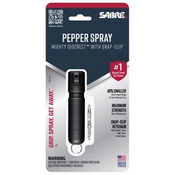 Sabre Mighty Discreet Black Plastic Pepper Spray