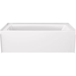 Delta Classic 500 18 in. H X 30 in. W X 60 in. L White Bathtub