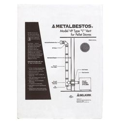 Selkirk 3 in. D X 14 in. L Stainless Steel Pellet Kit
