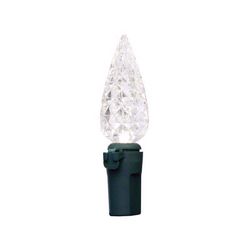 Celebrations Classic LED C6 Pure White 100 ct String Christmas Lights 24.75 ft.
