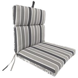 Jordan Manufacturing Gray Polyester Chair Cushion 4 in. H X 22 in. W X 44 in. L