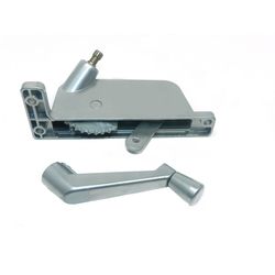 Barton Kramer Silver Aluminum Vertical Awning Window Operator For Security Windows