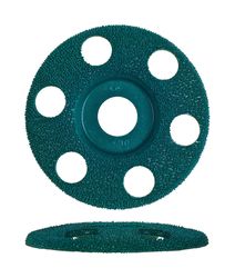 King Arthur's Tools Holey Galahad 4 in. Tungsten Carbide Bolt-On Sanding Disc Fine 1 pk